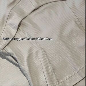 Lululemon SHINE Ribbed Define Cropped Jacket shine